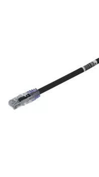 Патч-корд UTP кат.6a, 3м, RJ45-RJ45, черный, Panduit Pan-Net ( UTP6AX3MBL)