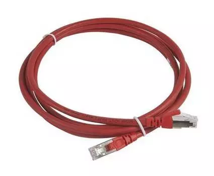 Патч-корд UTP кат.6a, 5 м, RJ45-RJ45, красный, LSZH, Legrand (051881)