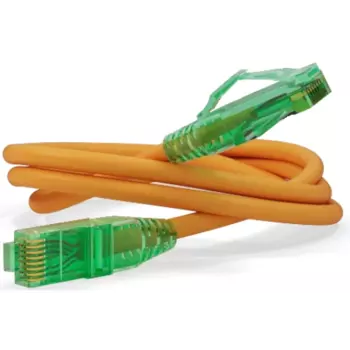 Патч-корд UTP кат.6a, 5 м, RJ45-RJ45, оранжевый, CU, LSZH, Hyperline (PC-LPM-UTP-RJ45-RJ45-C6a-5M-LSZH-OR)