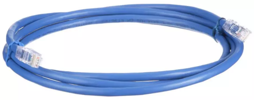 Патч-корд UTP кат.6a, 6 м, RJ45-RJ45, синий, CU, PANDUIT (UTP6AX6MBU)