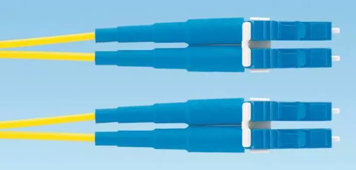 Патч-корд оптический Panduit, LC, одномодовый, 9/125, OS2, двойной, 5м, желтый (F92ELLNLNSNM005)