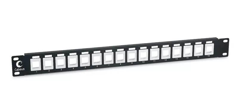 Патч-панель 19" 1U, порты: 16, PLB-16, Cabeus (PLB-16)