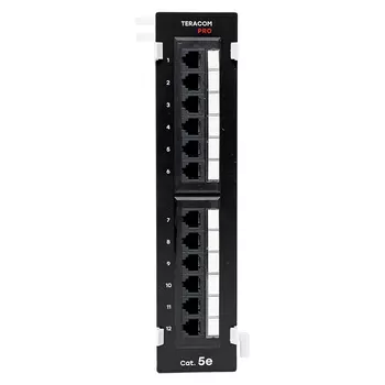 Патч-панель настенная 1U, неукомплектованная, черный, TERACOM PRO, EKF (TRP-WPP-5EUTP-12)