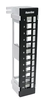 Патч-панель настенная, неукомплектованная, порты: 12, Hyperline, PPWBL-12 (37788)