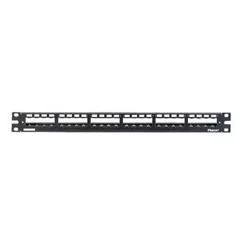 Патч-панель в шкаф 19" 1U, порты: 24, экранированная, Модульная экранированная цельнометаллическая патч-панель Mini-Com® 19", 24 порта, PANDUIT (CP24WSBLY)