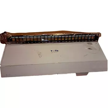 Патч-панель в шкаф 19" 1U, порты: 24, черный, TWT-PP24OK-STP, TWT (TWT-PP24OK-STP)