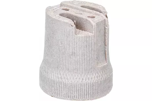 Патрон керамический REV для светодиодных/накаливания/энергосберегающих ламп, серый (24615 2)