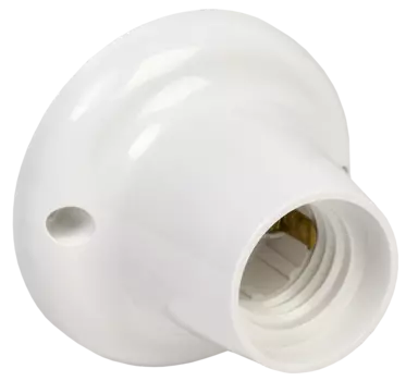 Патрон пластиковый IEK Ппл27-04-К21 для светодиодных/накаливания/энергосберегающих ламп, белый (EPP12-04-01-K01)