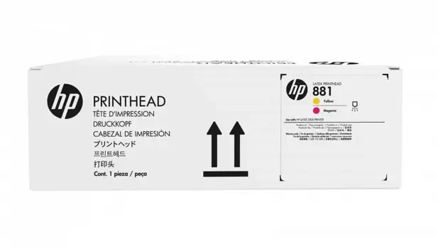 Печатающая головка HP 881, пурпурный/желтый для Lx1500/3000/3100/3200/3500/3600/3800 (CR327A)
