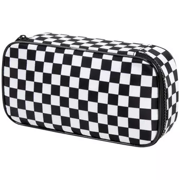 Пенал Brauberg ORGANIZER SOFT-TOUCH Black and white, 1 отделение, черный (271572)