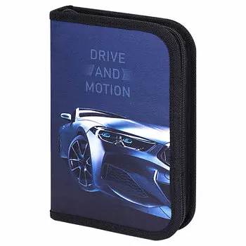 Пенал Brauberg Premium Sport car, 1 отделение, черный (271527)