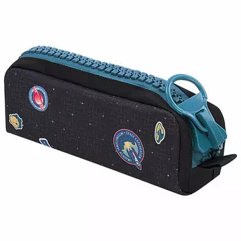 Пенал Brauberg ZIP IT Space mission, 1 отделение, черный (271567)