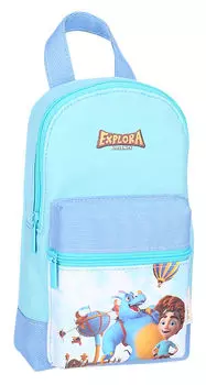 Пенал Deli EZ86202 Explora 2отд. 190х110х70мм текстиль (EZ86202)