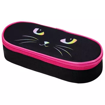 Пенал-футляр Brauberg Case Cat eye, 1 отделение, черный (271585)
