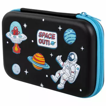Пенал-футляр Brauberg EVA Space out, 1 отделение, черный (271556)
