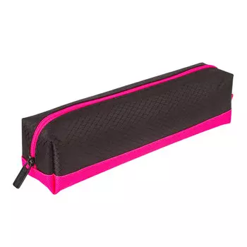 Пенал-косметичка Brauberg Black&amp;Bright Pink, 1 отделение, черный (229006)