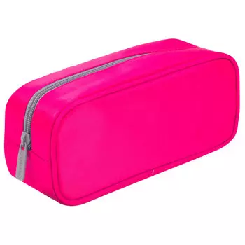 Пенал-косметичка Brauberg KING SIZE NEON PINK, 1 отделение, розовый (229019)