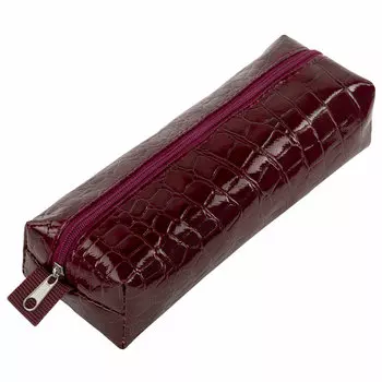 Пенал-косметичка Brauberg Ultra Maroon, 1 отделение, бордовый (270849)