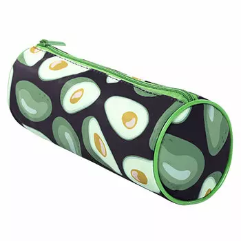 Пенал-тубус Brauberg Soft Touch Black Avocado, 1 отделение, черный (270061)