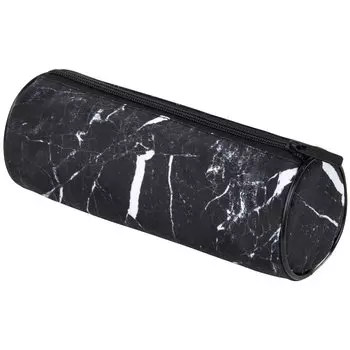 Пенал-тубус Brauberg Soft Touch Black marble, 1 отделение, черный (271569)