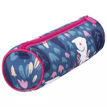 Пенал-тубус Brauberg Soft Touch Bunny, 1 отделение, синий (270062)