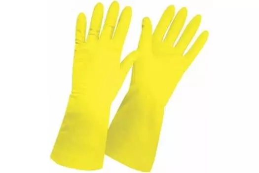 Перчатки латексные, S, желтый, Рыжий кот RC-L (092416)