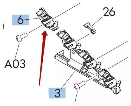 Передняя внутренняя нижняя крышка HP оригинал LJ CP3525/M500/M570 (RL1-1915-000CN)