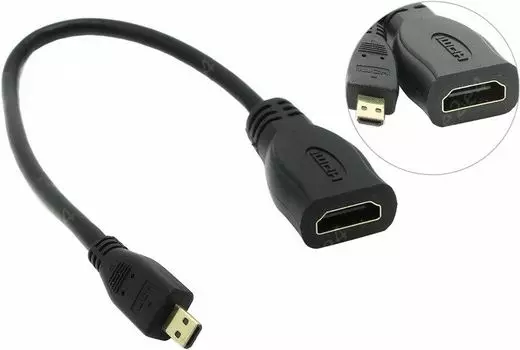 Кабель HDMI(19M)-Micro HDMI(19M), черный 5bites (BC-HDM2AF)