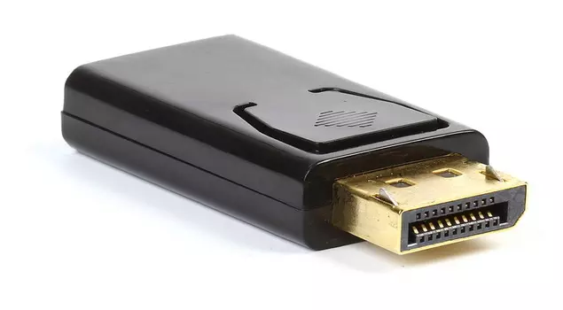 Переходник (адаптер) DisplayPort(20M)-HDMI(19F) 4K, экранированный, черный Smartbuy (A131)