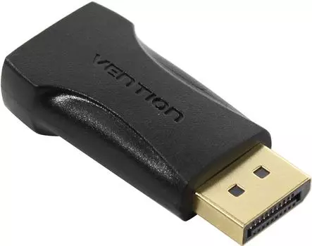 Переходник (адаптер) DisplayPort(20M)-HDMI(19F) v1.4 4K, черный Vention (HBPB0)