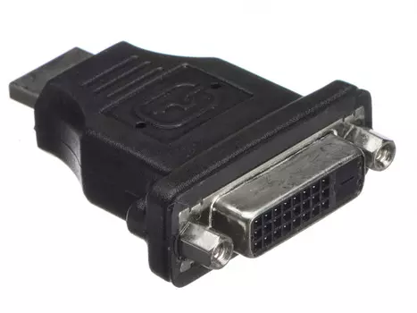 Переходник (адаптер) DVI(19M)-HDMI(19M), черный Netko (52181)
