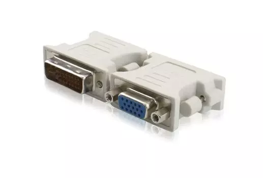 Переходник (адаптер) DVI(24+5M)-VGA(15F), белый Greenconnect (GC-CV103)