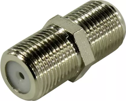 Переходник (адаптер) F (F)-F (F), серебристый (483522)
