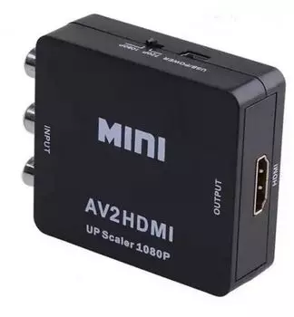 Переходник (адаптер) HDMI(19F)-3xRCA(F) v1.4, черный PREMIER (5-985)