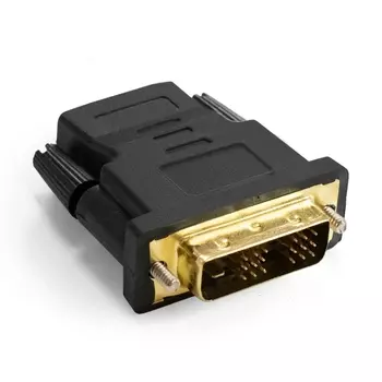 Переходник (адаптер) HDMI(19F)-DVI(19M), черный Exegate EX-A-HDMI-DVI-1 (EX294705RUS)