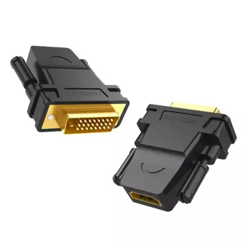 Переходник (адаптер) HDMI(19F)-DVI(25M), черный UGREEN (20124)