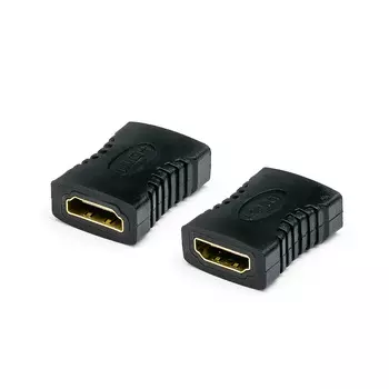Переходник (адаптер) HDMI(19F)-HDMI(19F) v2.0 4K, черный Atcom (AT3803)