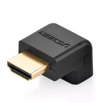 Переходник (адаптер) HDMI(19M)-HDMI(19F) угловой, черный UGREEN (20109)