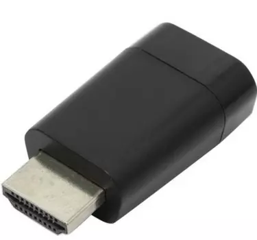Переходник (адаптер) HDMI(19M)-VGA(15F), черный Bion BXP-A-HDMI-VGA-001 (BXP-A-HDMI-VGA-001)