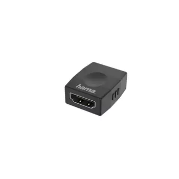 Переходник (адаптер) HDMI(F)-HDMI(19F), черный Hama H-205163 (00205163)