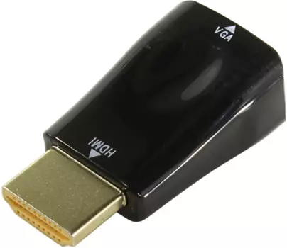 Переходник (адаптер) HDMI(m)-VGA(15F), черный ORIENT C116 (335051)