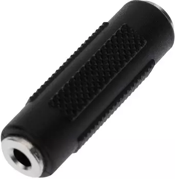 Переходник (адаптер) Jack 3.5mm(F)-Jack 3.5mm(F), черный REXANT (14-0203)