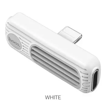 Переходник (адаптер) Lightning 8-pin(m)-2xLightning 8-pin(f), 2A, белый HOCO LS29 (6931474735133)