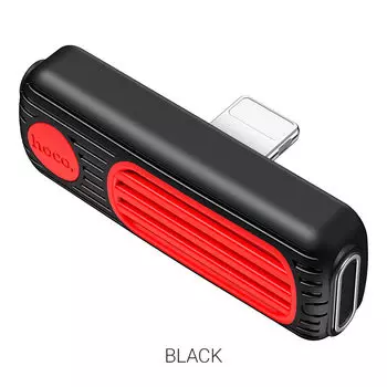 Переходник (адаптер) Lightning 8-pin(m)-2xLightning 8-pin(f), 2A, розовый HOCO LS29 (6931474735126)