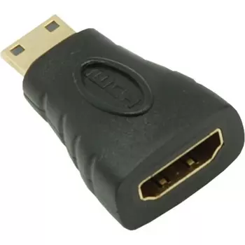 Переходник (адаптер) Micro HDMI(19M)-HDMI(19F) v2.0, черный NETLAN (EC-HD20CB-AC-BK-10)