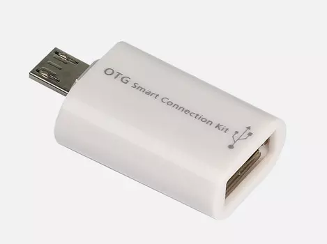 Переходник (адаптер) Micro USB 2.0(Bm)-USB 2.0(Af), OTG, белый Smartbuy SBR-OTG-W (SBR-OTG-W)