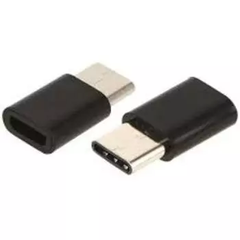 Переходник (адаптер) Micro USB-USB Type-C, черный, Red Line (4680419068448)