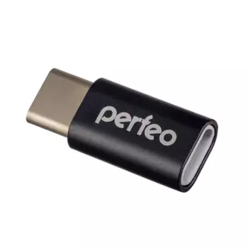 Переходник (адаптер) Micro USB-USB Type-C PERFEO Acid PF-VI-O005 Black (PF_A4268)