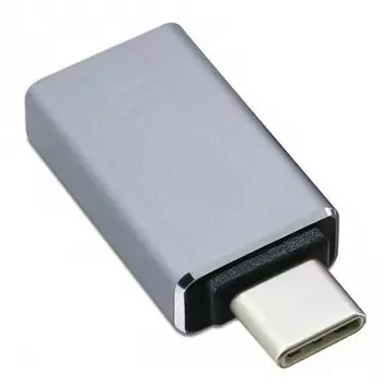 Переходник (адаптер) USB 2.0(Af)-USB Type-C(m), серый KS-IS (KS-296Grey)