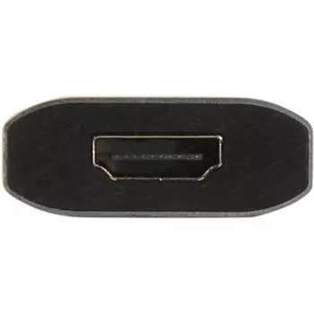 Переходник (адаптер) USB 3.1 Type-C(m)-HDMI(f), быстрая зарядка 15 см, серый VCOM CU452A (CU452A)